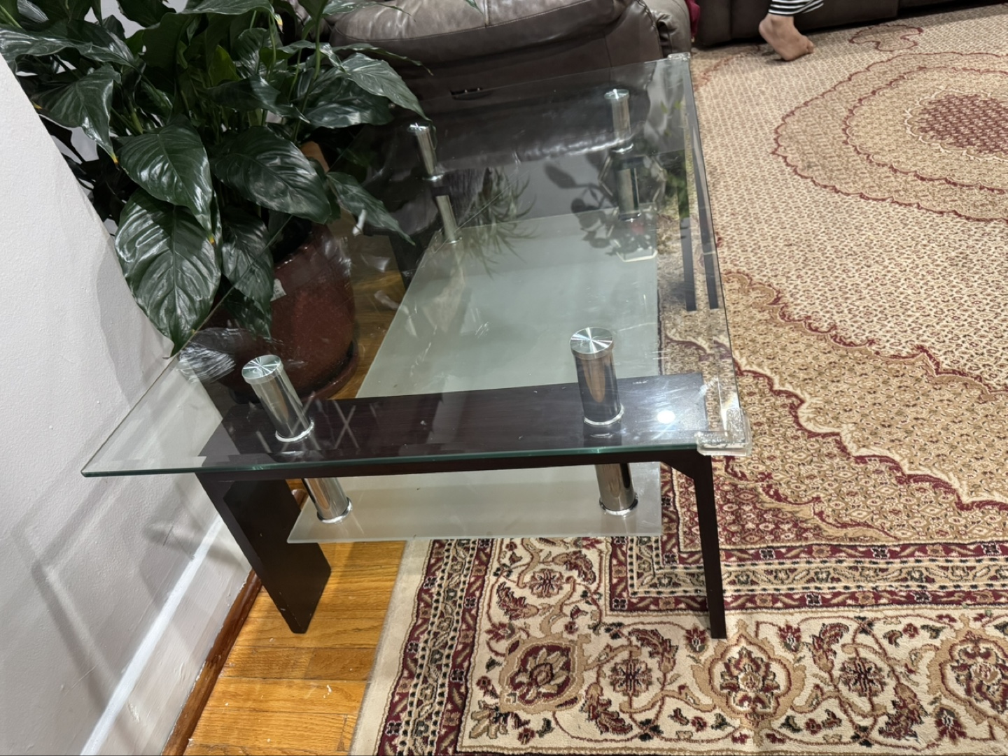 Glass top coffee table - photo 5