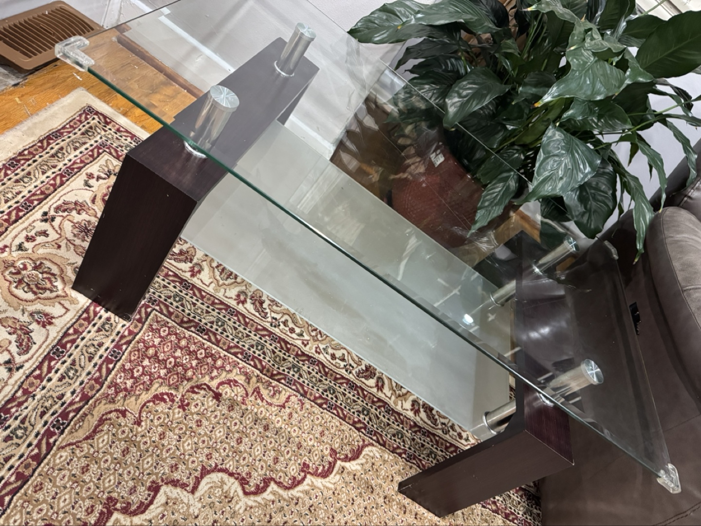 Glass top coffee table - photo 3