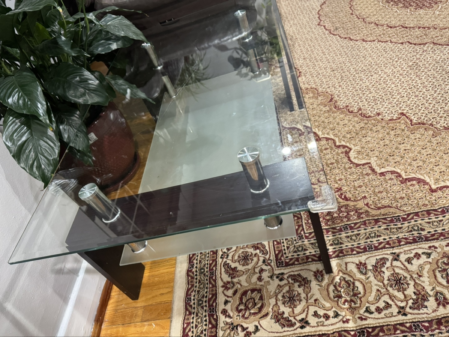 Glass top coffee table - photo 4