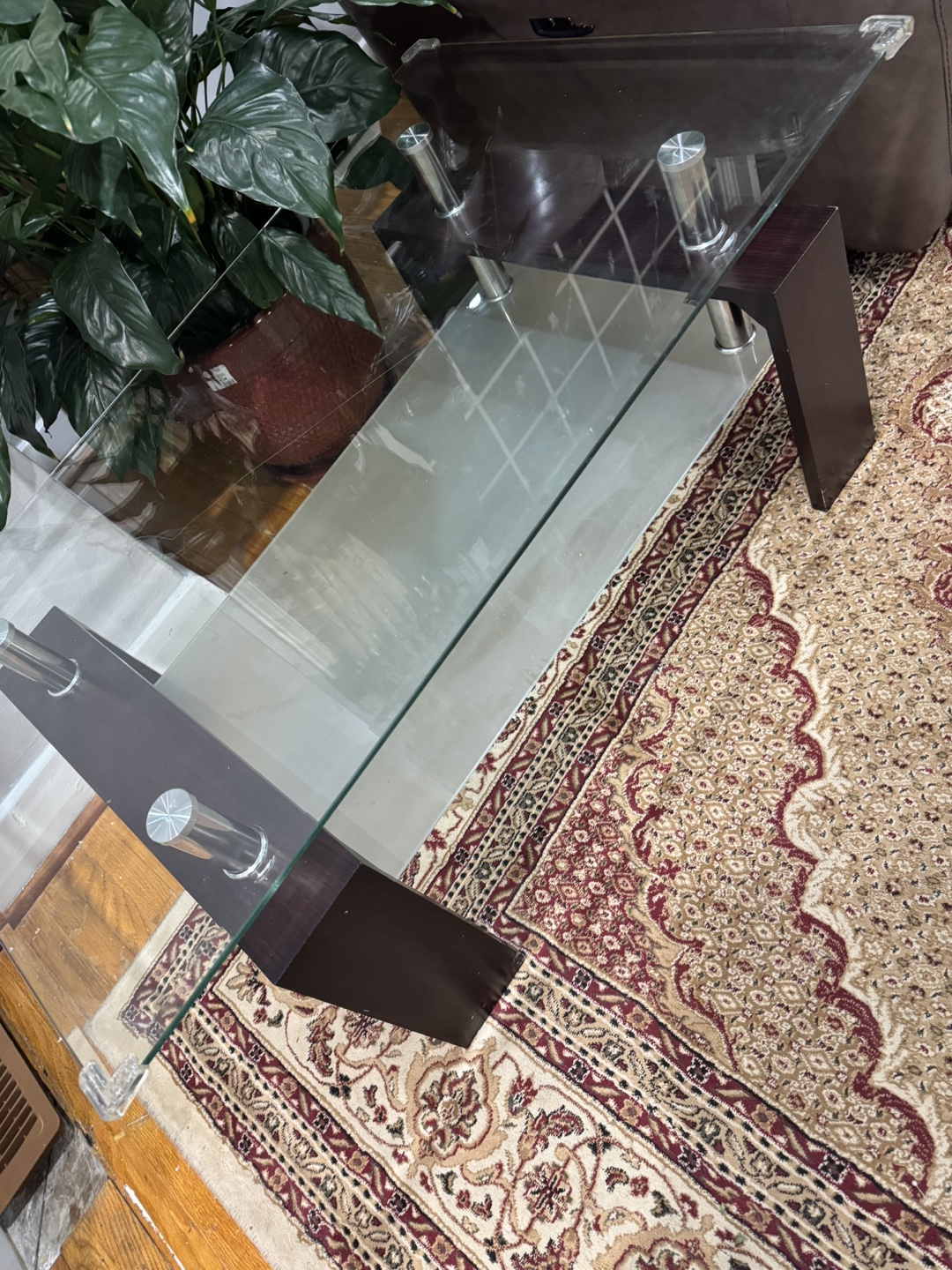 Glass top coffee table - photo 2