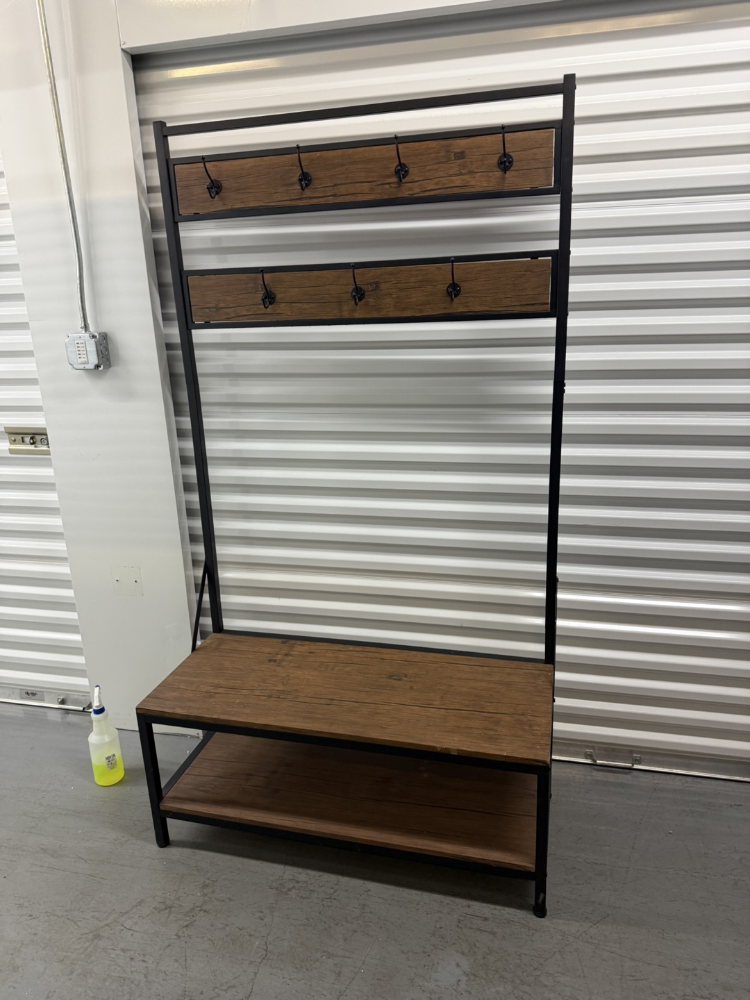 Rustic Hall Tree with Bench and Storage