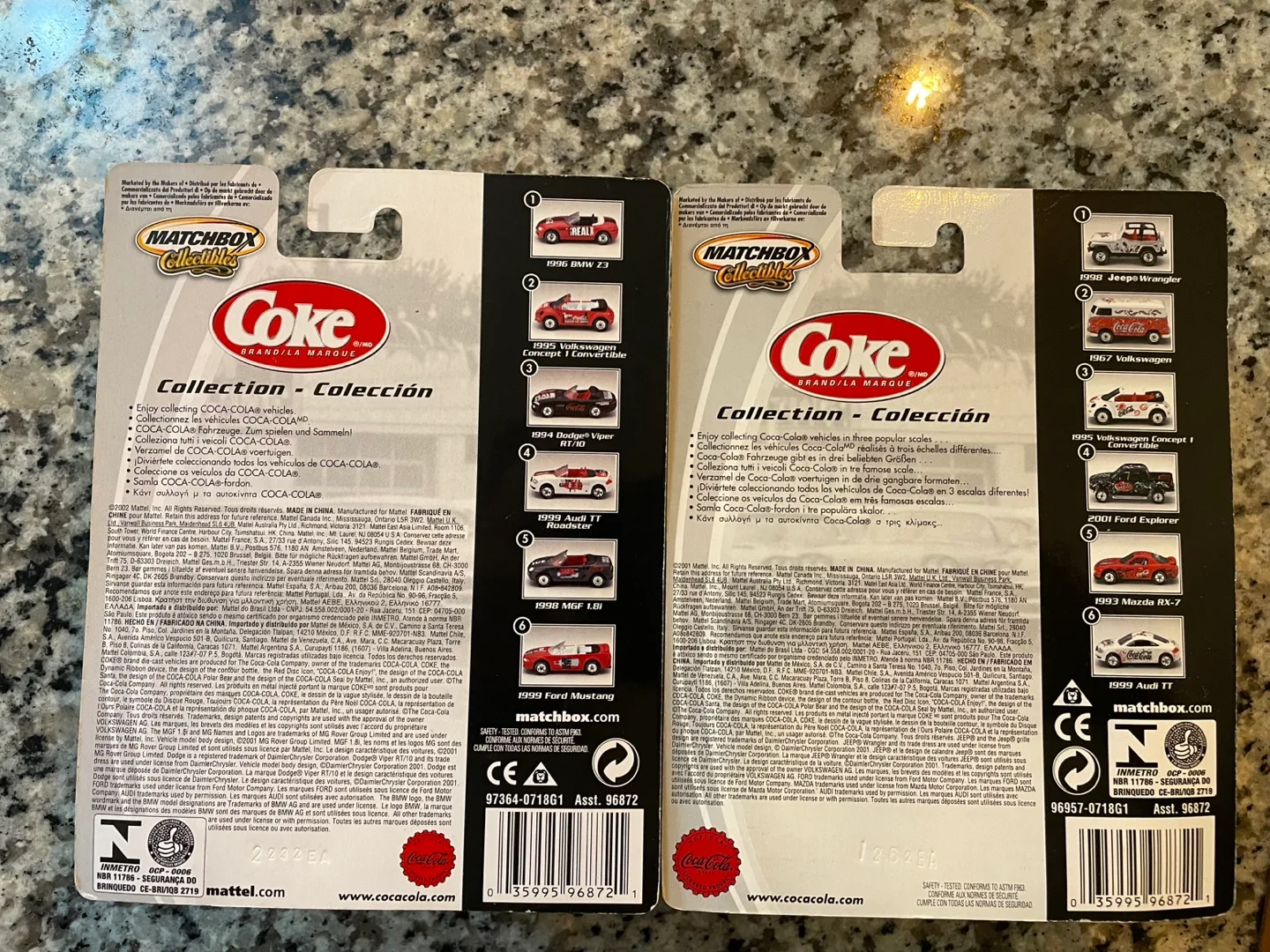 Matchbox  Coca-Cola Volkswagen NewBeetle Convertibles (2) image indicator(2)