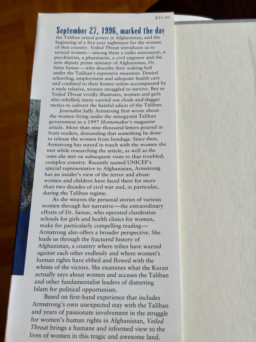 Veiled Threat: The hidden power …by Sally Armstrong image indicator(5)