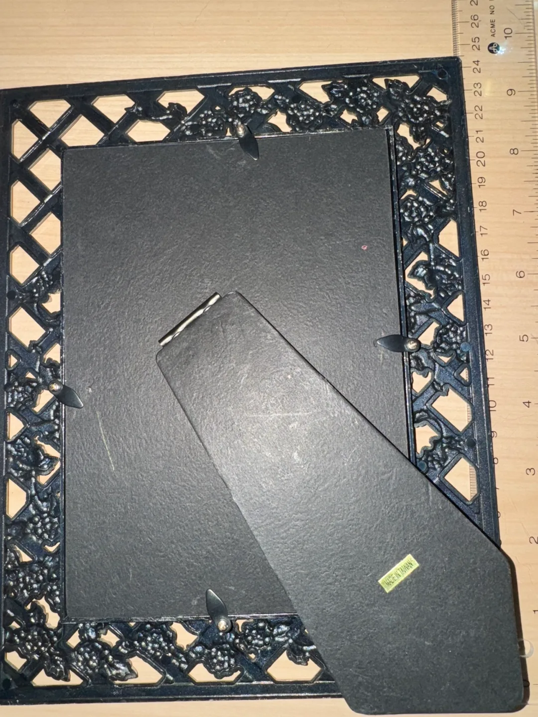 Vintage Pewter Rose Picture Frame image indicator(3)