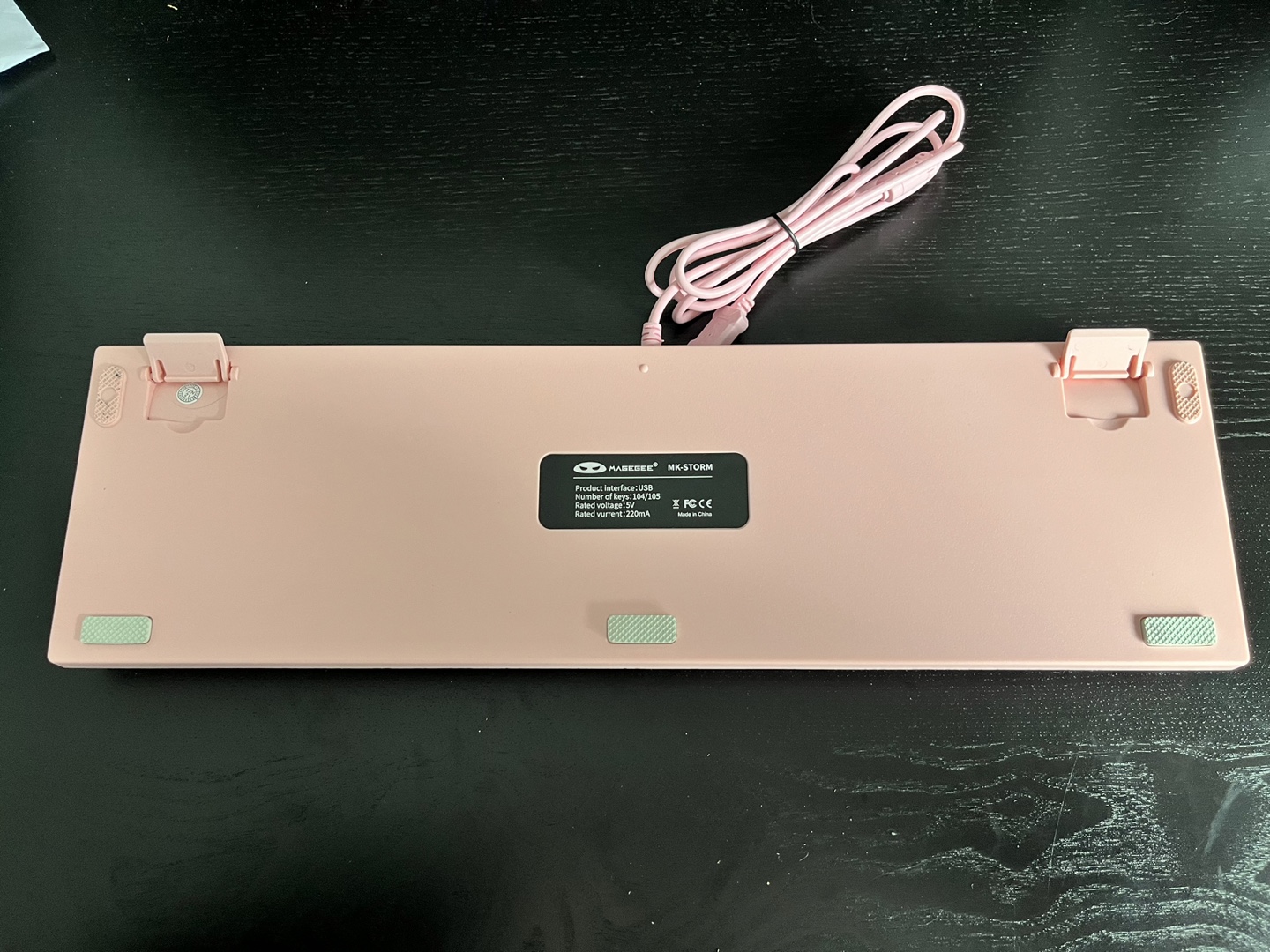 Pink MageGee MK-610DN Retro Typewriter Mechanical Keyboard - photo 4