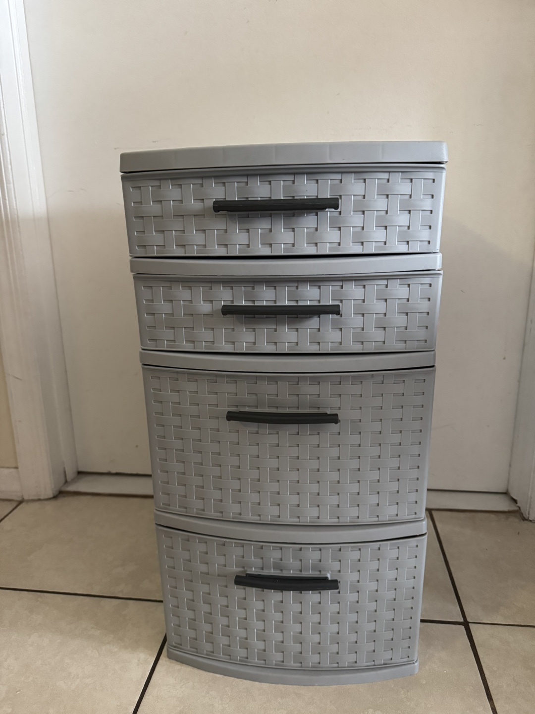 4-Drawer Plastic Storage Unit