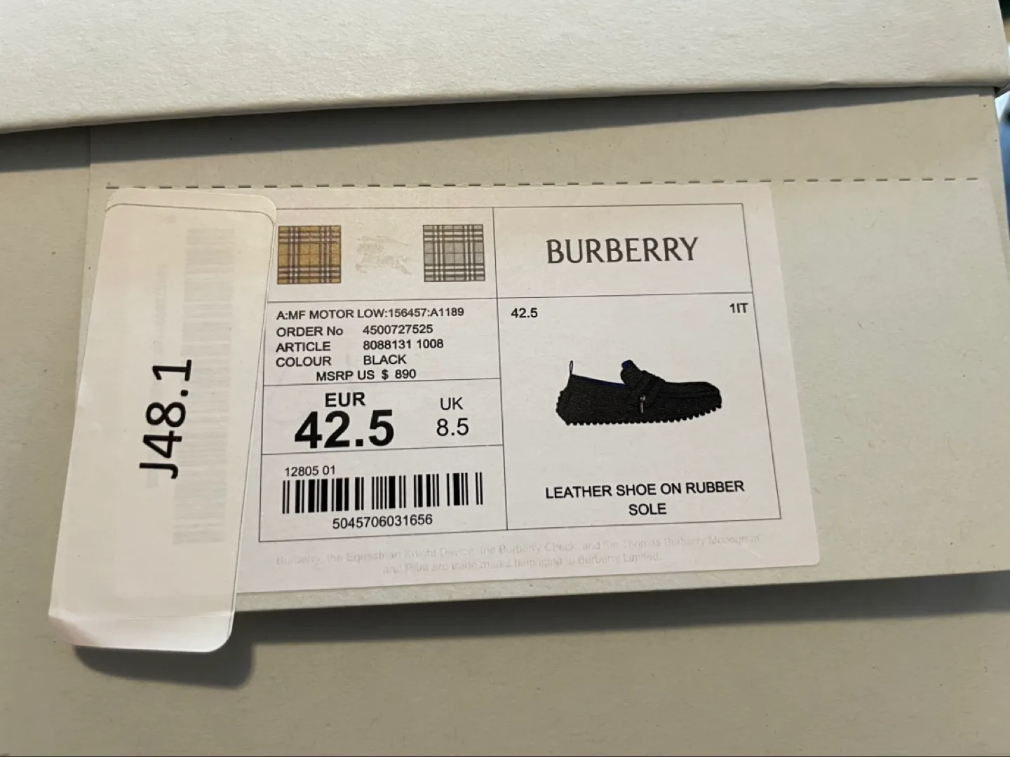 [NEW]BURBBERY Motor Low Leather Loafers💚hot item💚 image indicator(8)