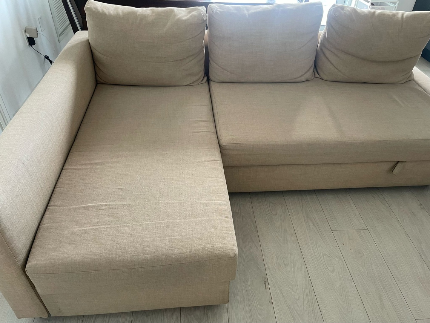 IKEA FRIHETEN Corner Sofa-Bed, Beige - photo 3