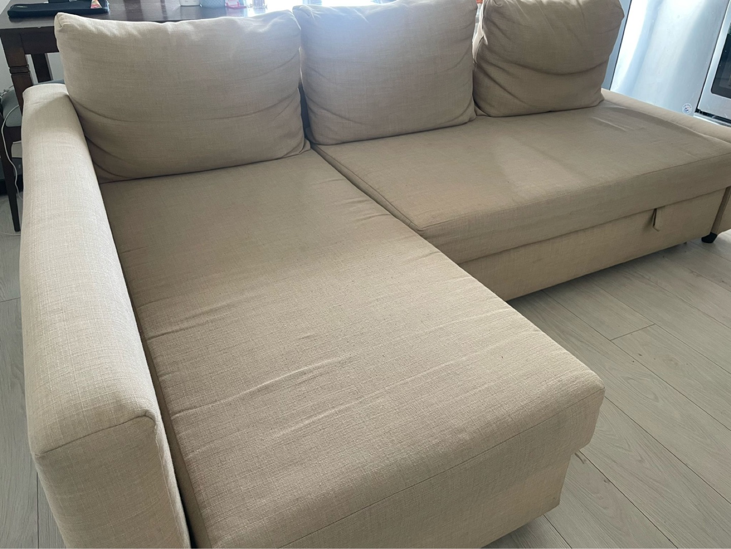 IKEA FRIHETEN Corner Sofa-Bed, Beige - photo 2