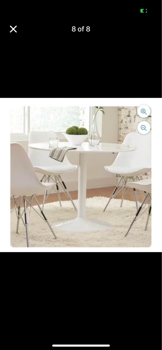 Coaster Furniture Lowry White Dining Table - photo 4