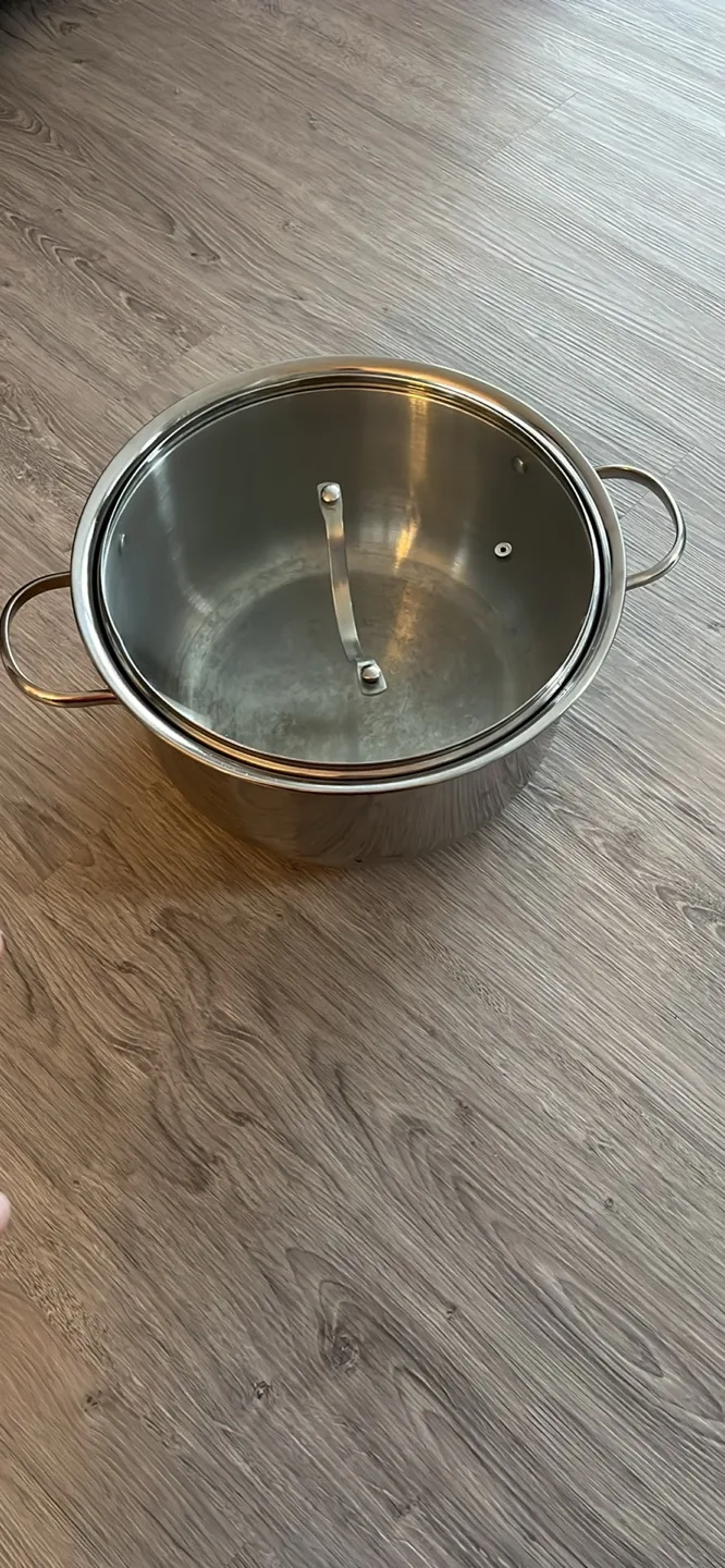 Stainless Steel Stock Pot with Lid image indicator(3)