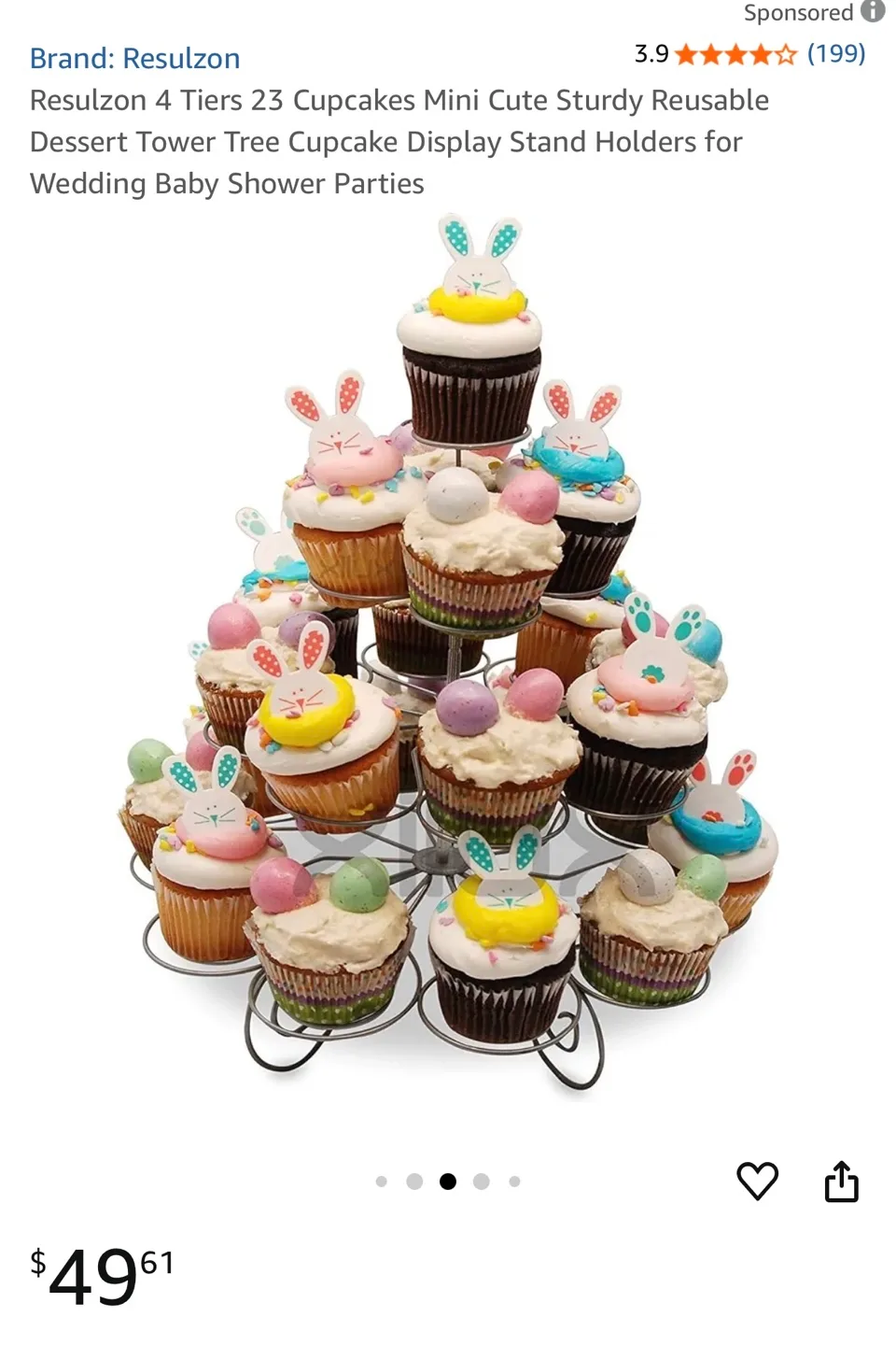Resulzon 4-Tier Cupcake Stand image indicator(3)