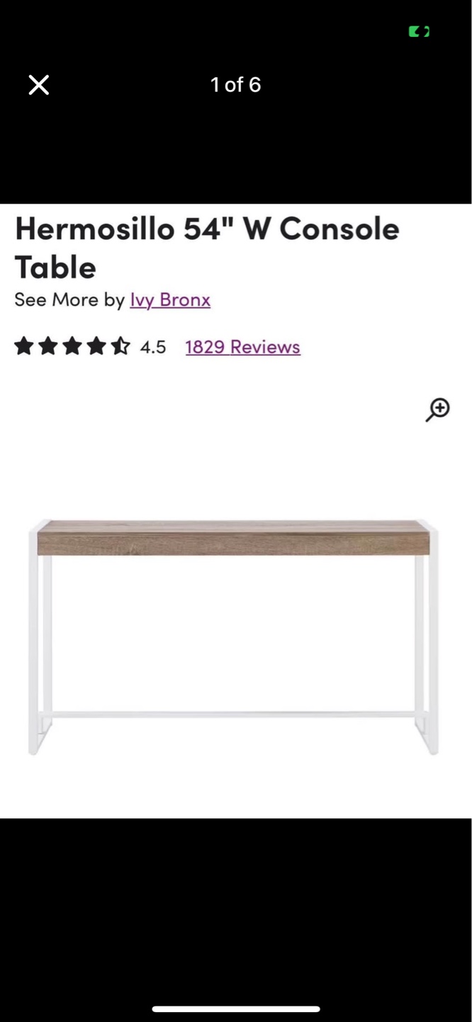 Ivy Bronx Hermosillo 54" Console Table