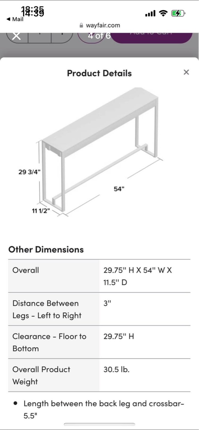 Ivy Bronx Hermosillo 54" Console Table - photo 4