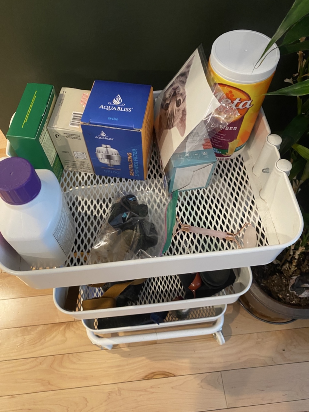 White 3-Tier Rolling Cart - photo 3