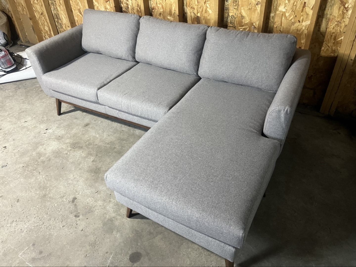🚚 DELIVERY | Gray Sectional Couch Reversible Chaise - photo 3