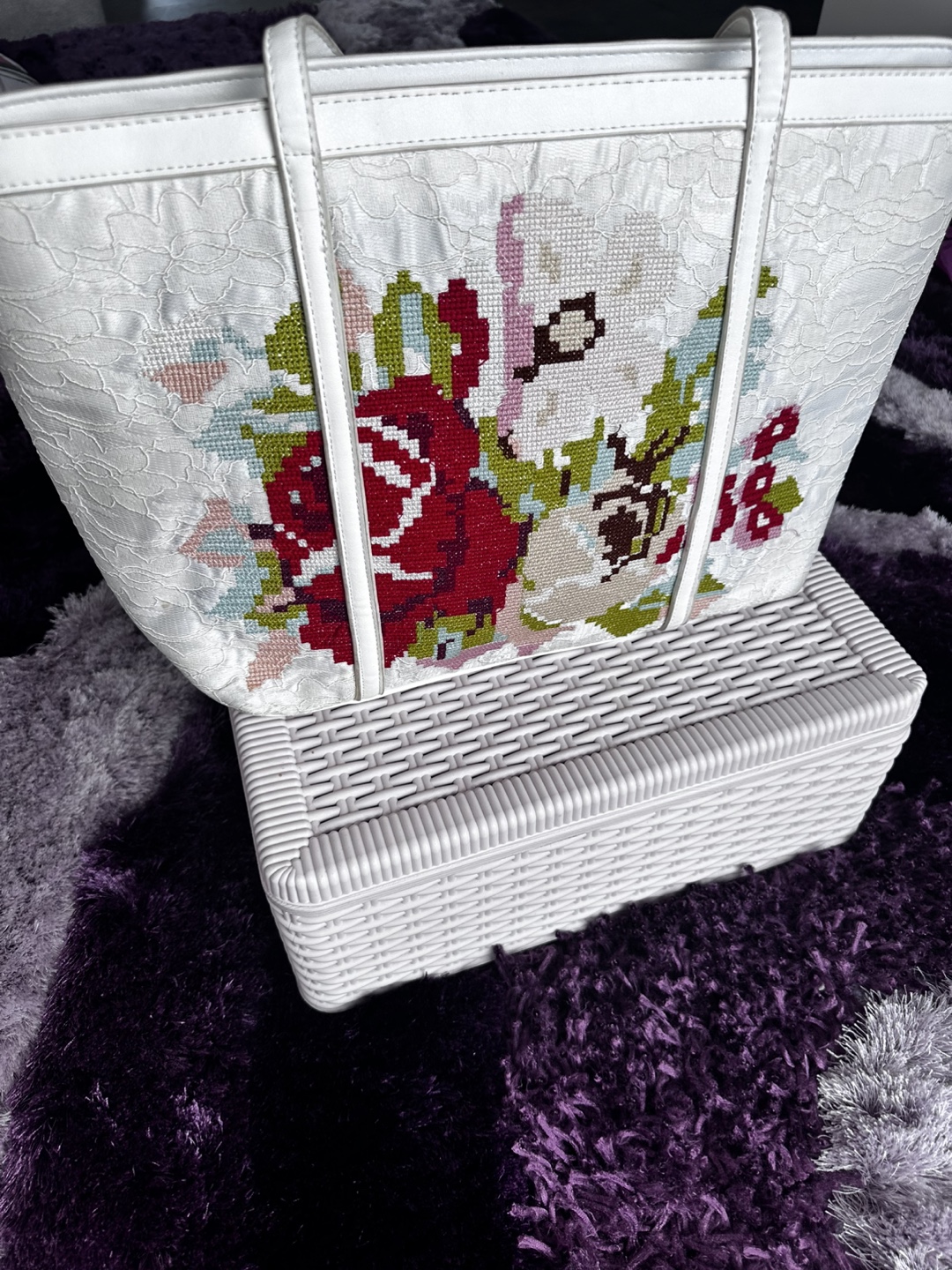 Embroidered Floral Bag - photo 2