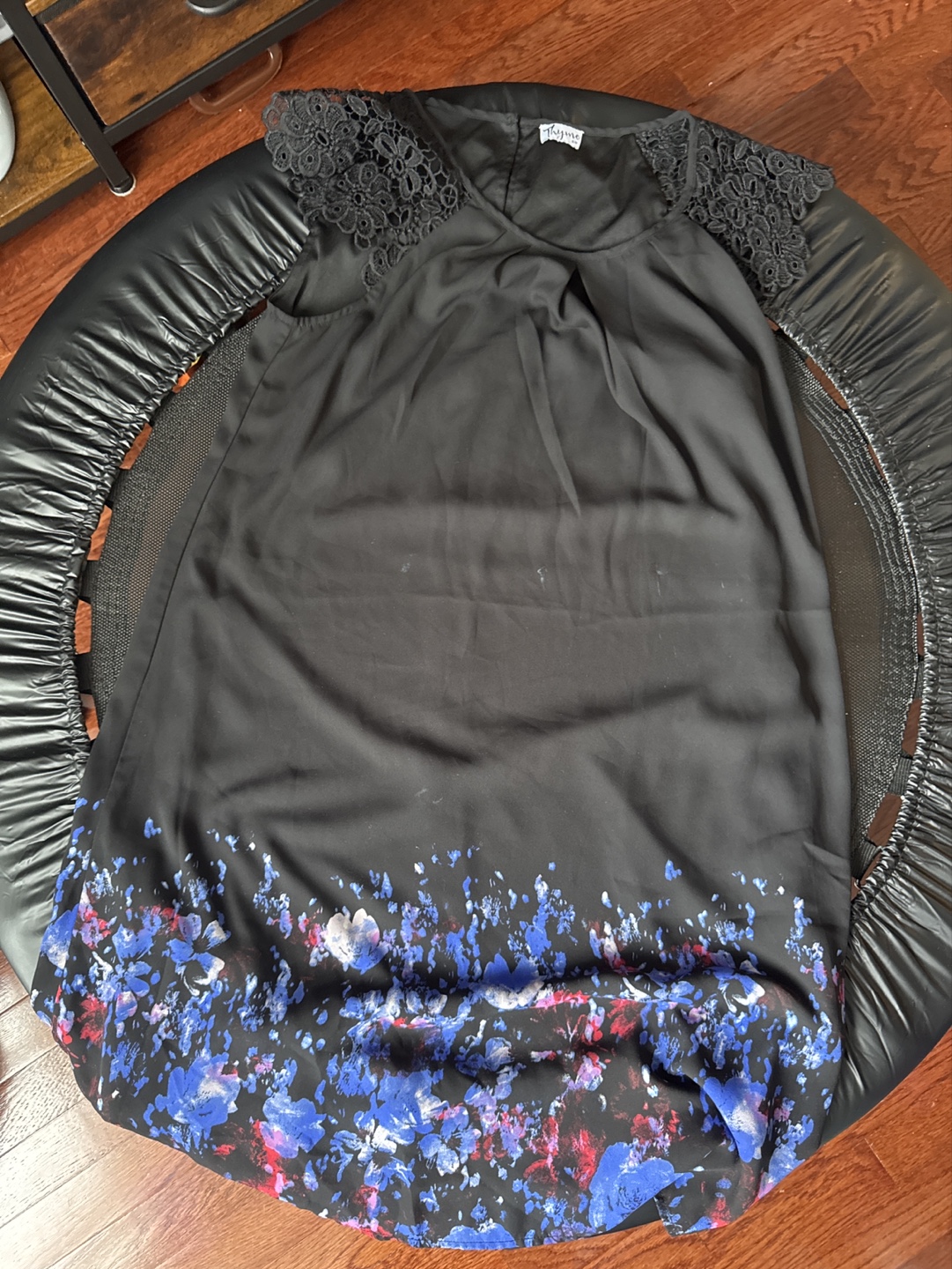 Thyme maternity Black Floral Dress Size S/P