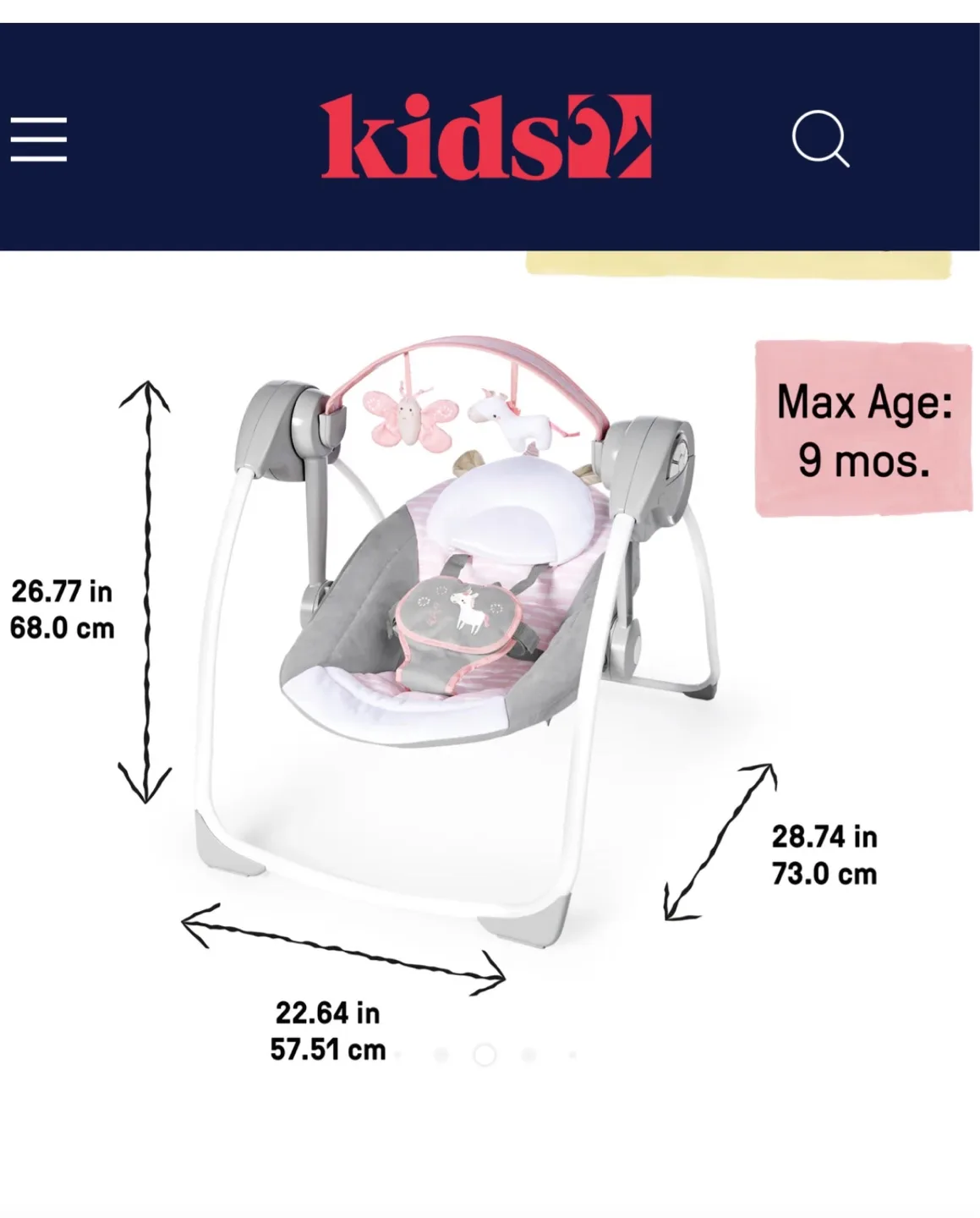 Baby Swing - Gently Used image indicator(6)