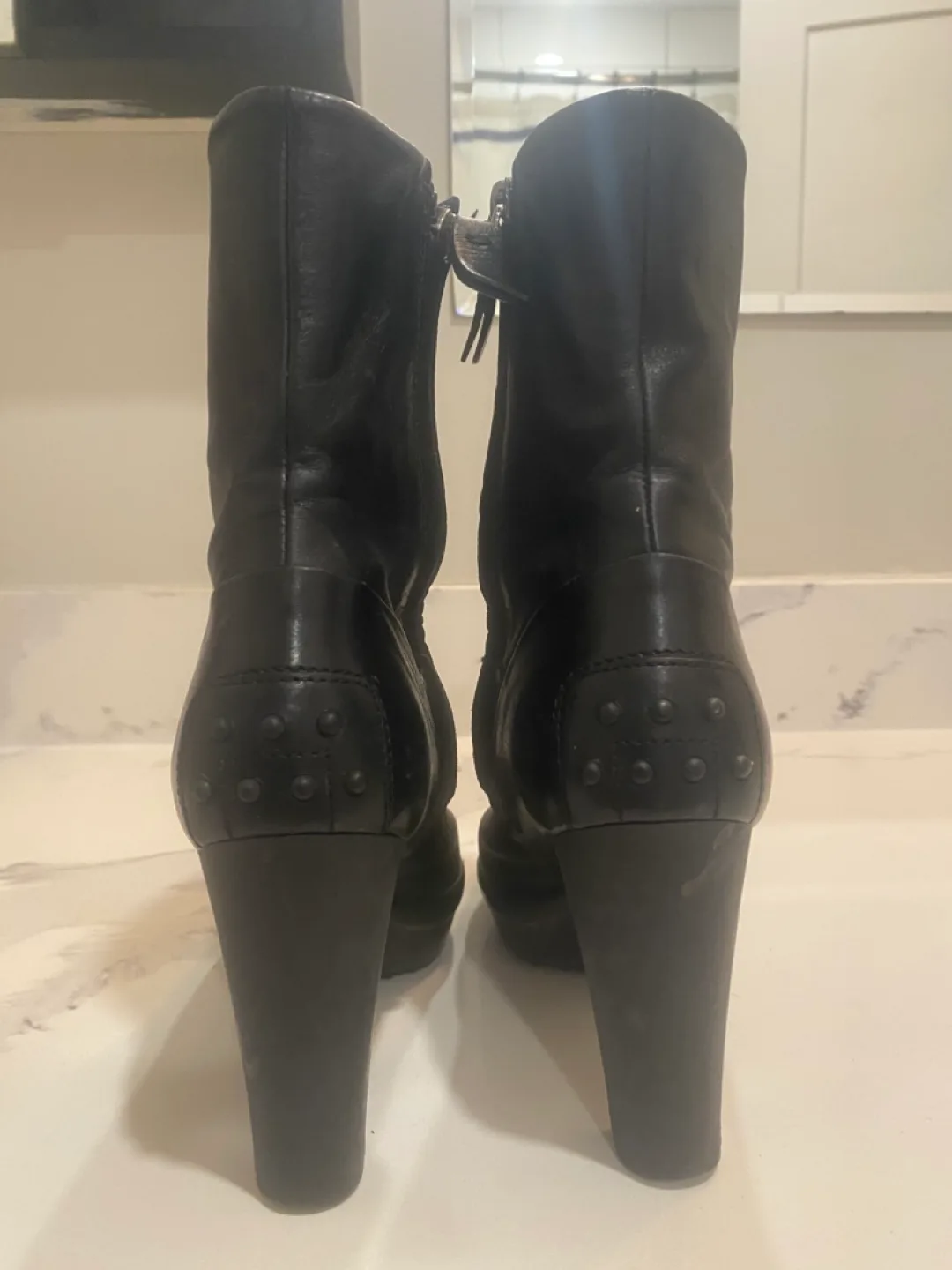 Tod's Black Leather Ankle Boots image indicator(2)