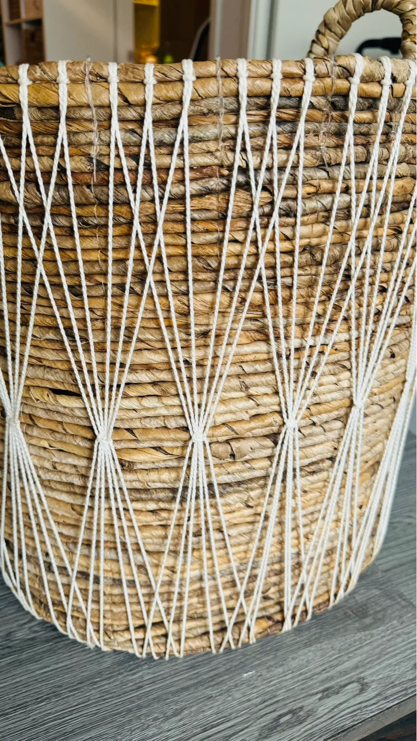 Handwoven Seagrass Basket with Handles💚 image indicator(4)