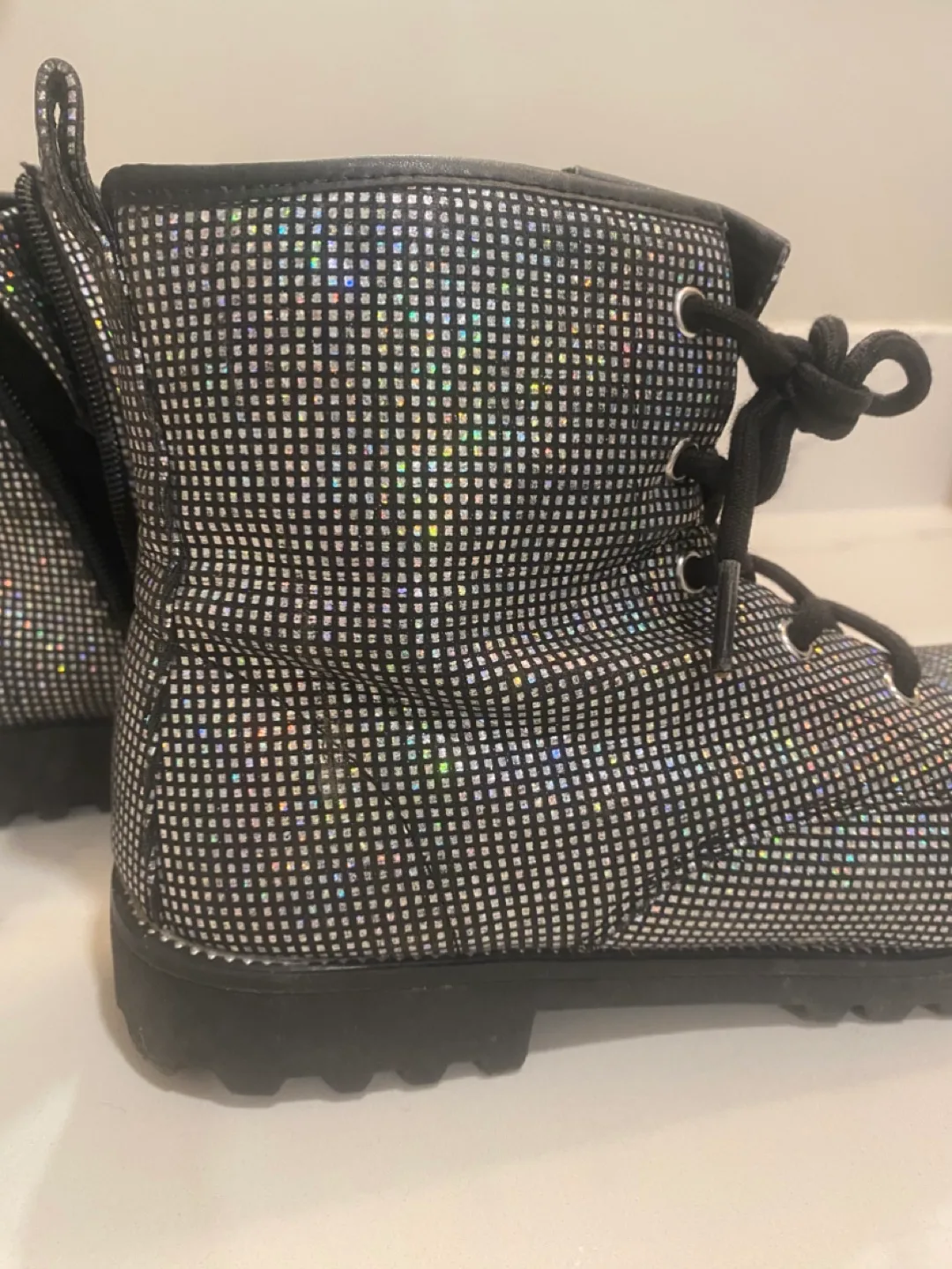 Sparkle Combat Boots image indicator(2)