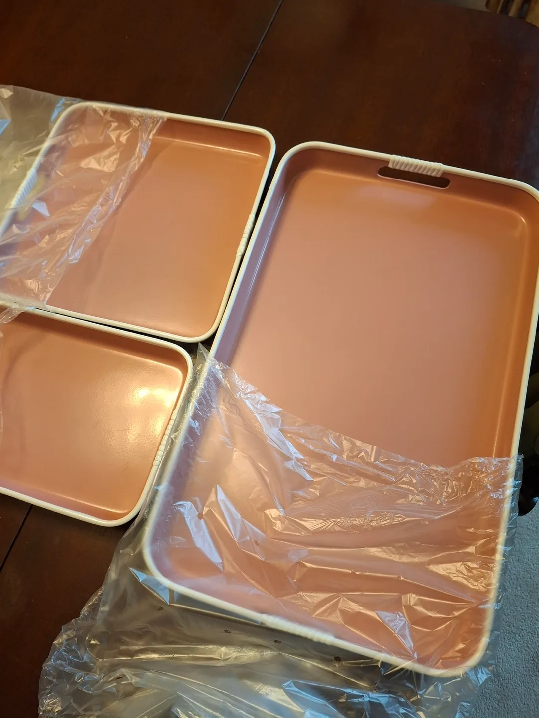 3-Piece Lacquerware Tray Set - Pink image indicator(4)