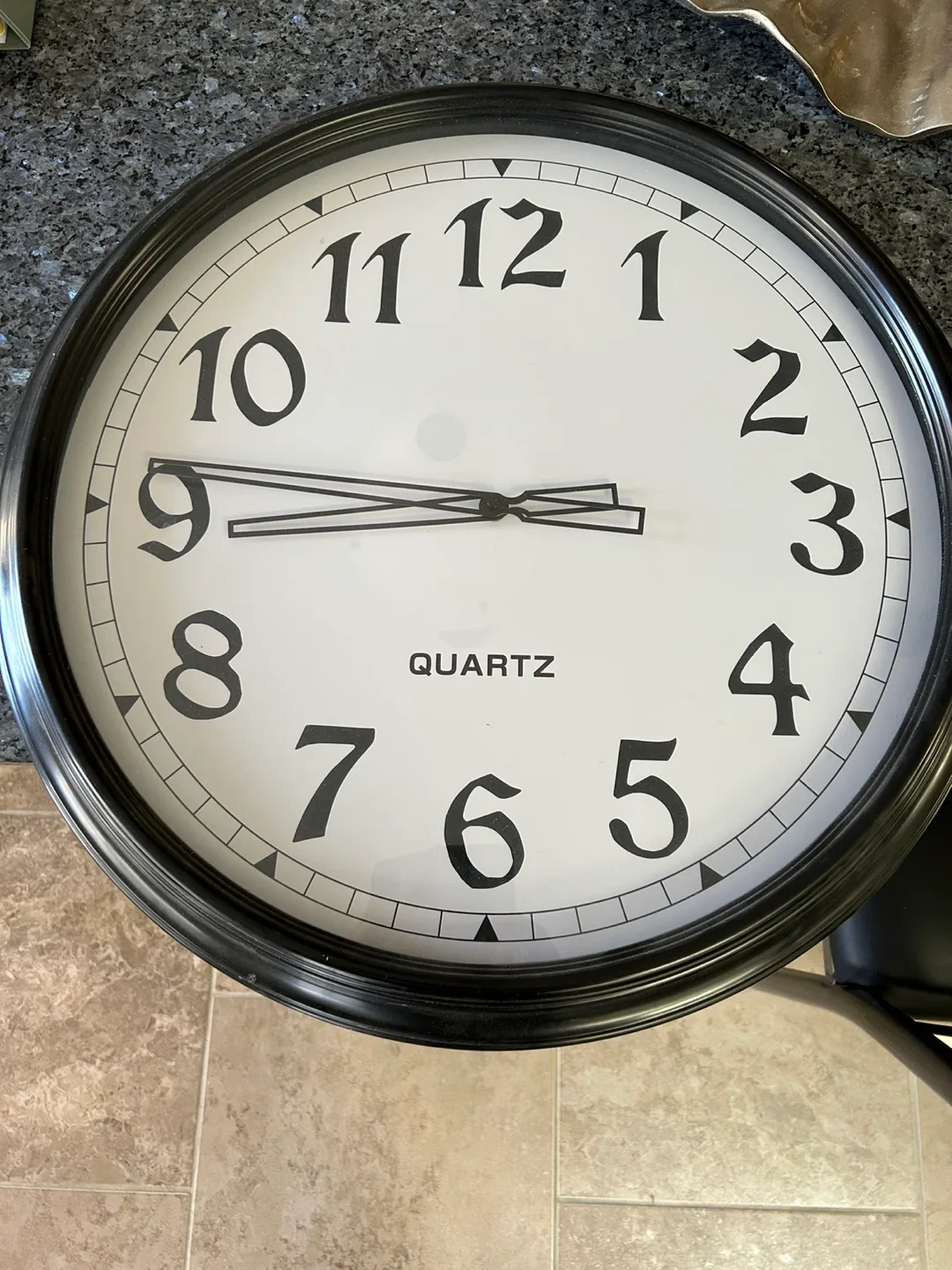 Large Black Wall Clock thumbnail