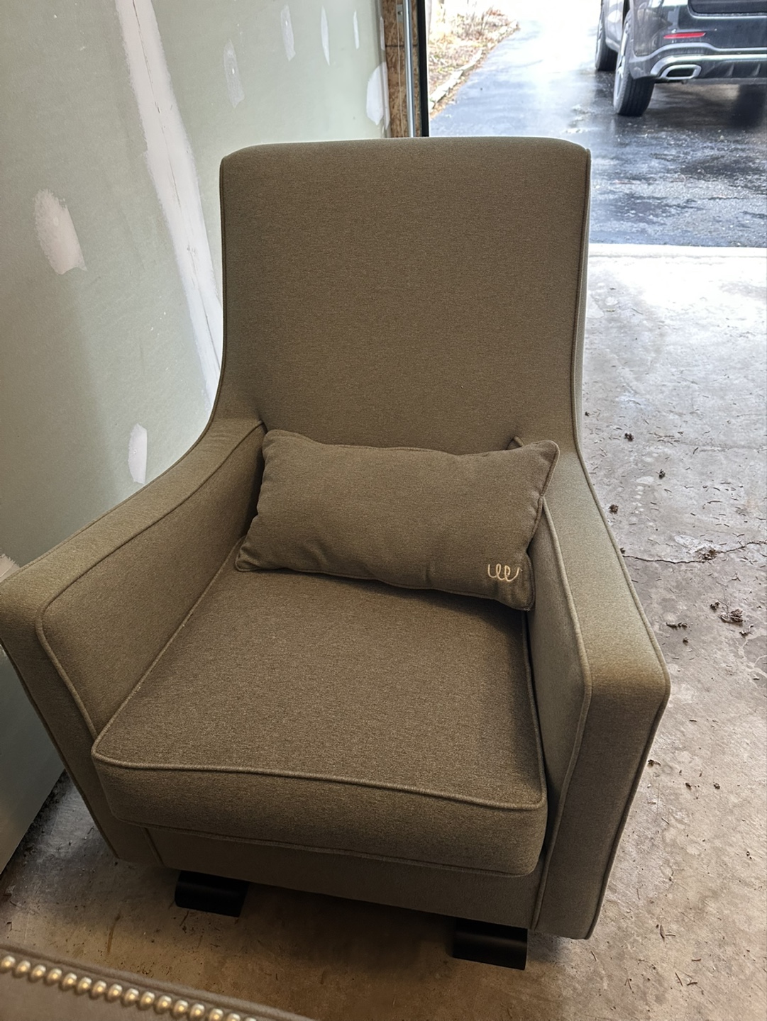 Glider Recliner Chair with Pillow - photo 2