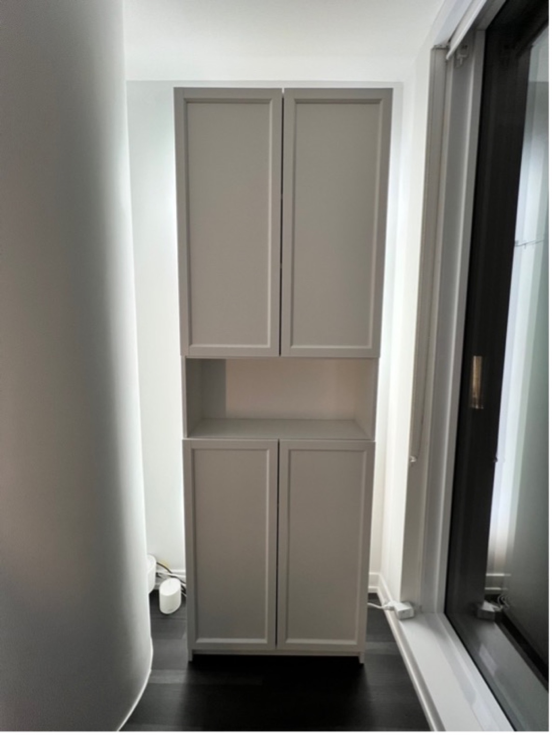 Bookcase w doors - Billy / Oxberg - IKEA