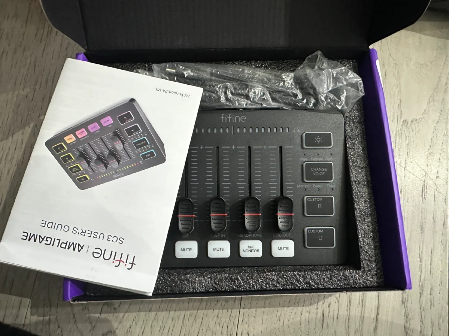 Fifine Ampligame Audio Mixer image indicator(4)