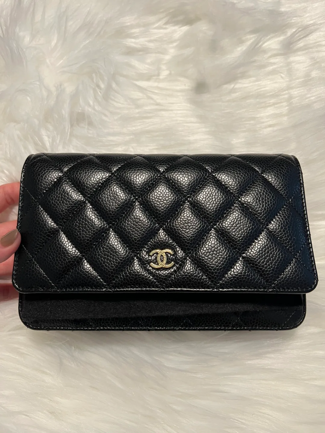 Chanel WOC Black Caviar Leather Gold Hardware thumbnail