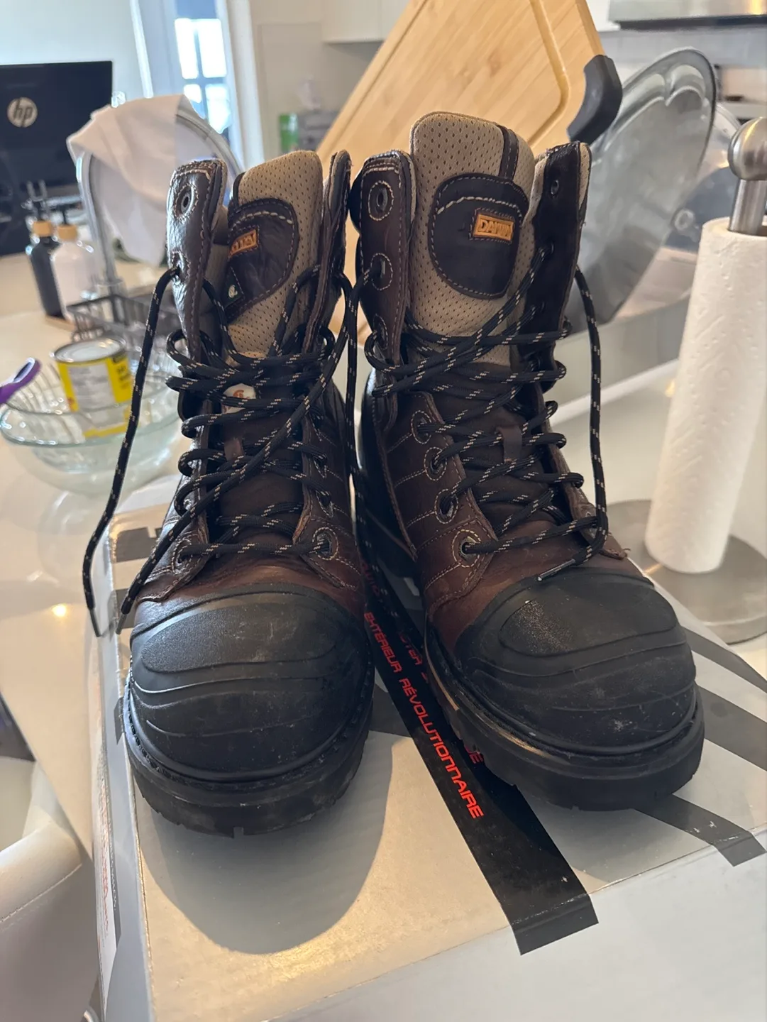 Dakota X-Toe Work Boots - Brown Leather-Size10 image indicator(3)