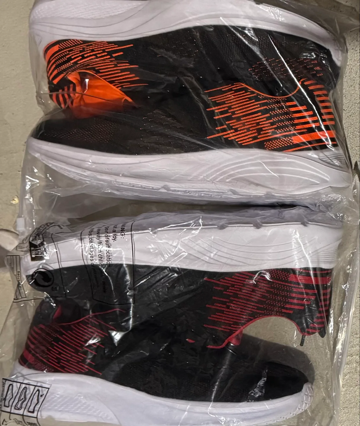 Men's Casual Sneakers - Black with Red/Orange Accents image indicator(3)