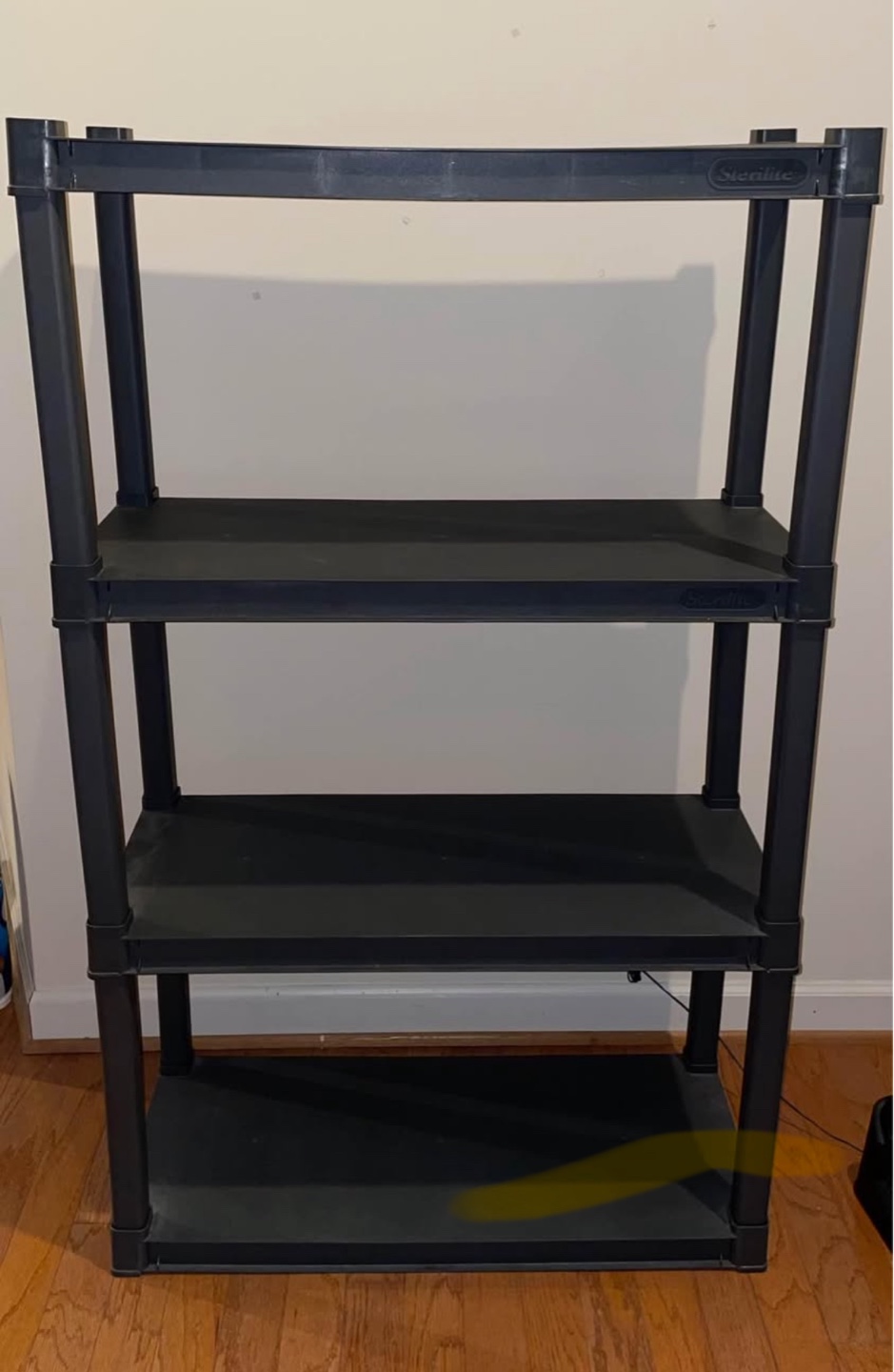 Sterilite 4-Shelf Plastic Shelving Unit