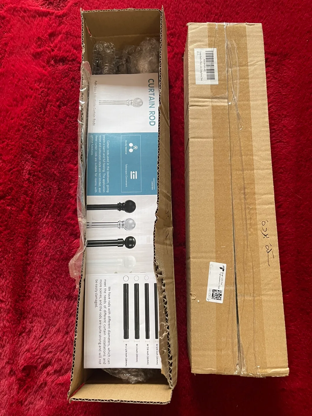 New Full Size Adjustable Curtain Rod image indicator(5)