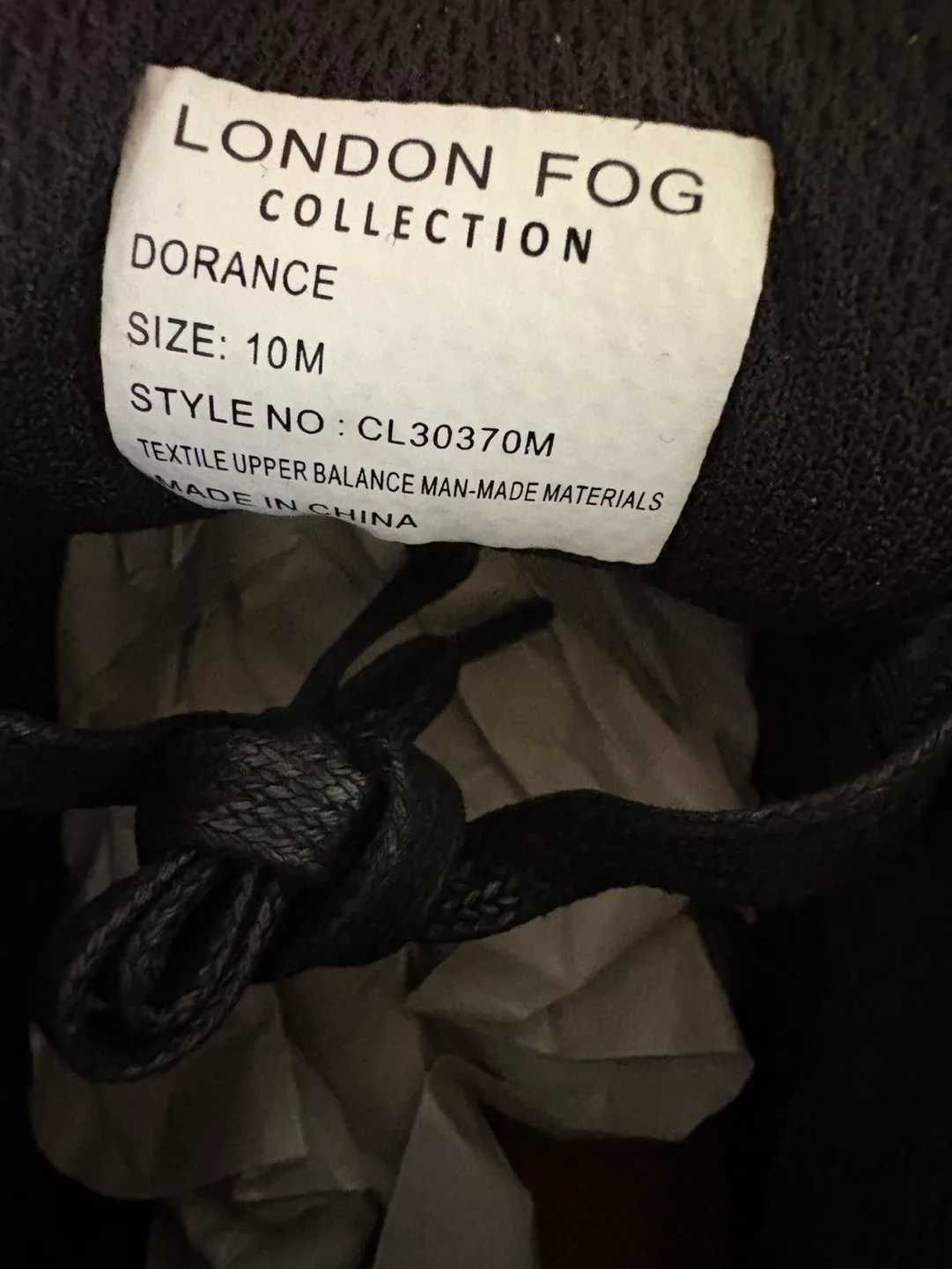 London Fog Dorance Men's Black High-Top Sneakers - Size 10M image indicator(5)