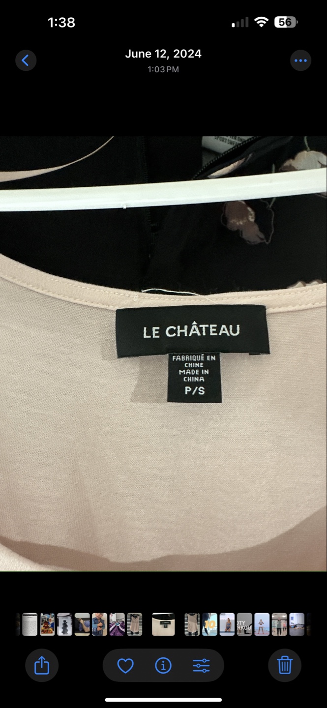 Le Chateau Women's Pink Blouse and Black Pants Set - photo 2