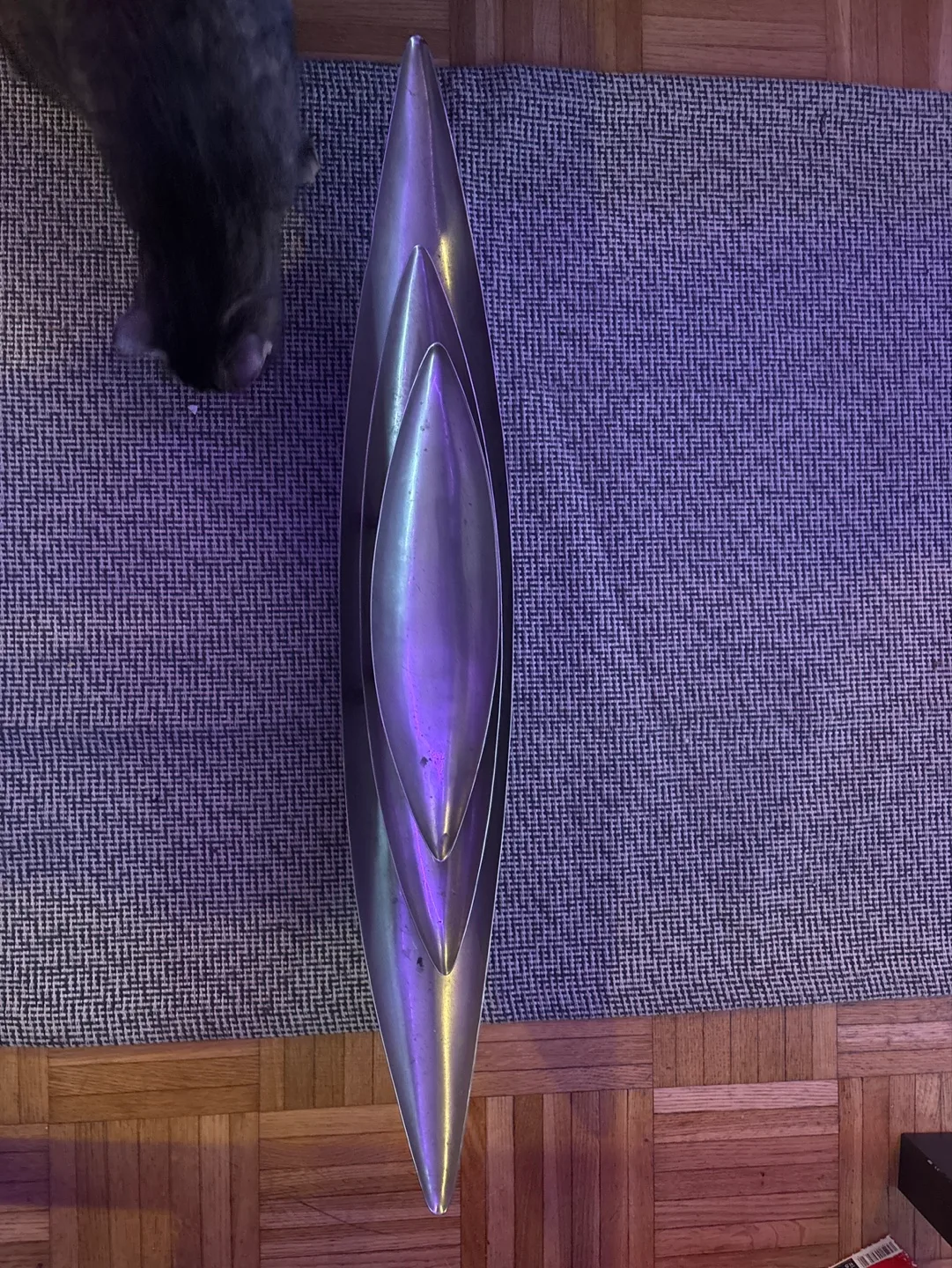 Set of three nesting metal bowls image indicator(2)