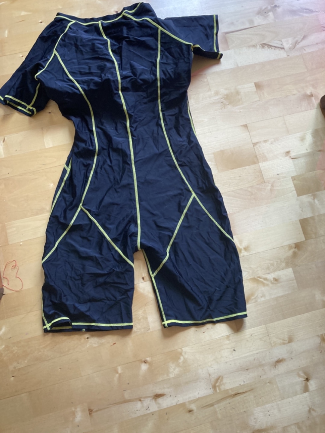 Women's Black & Yellow Swimsuit - Size Large - photo 2