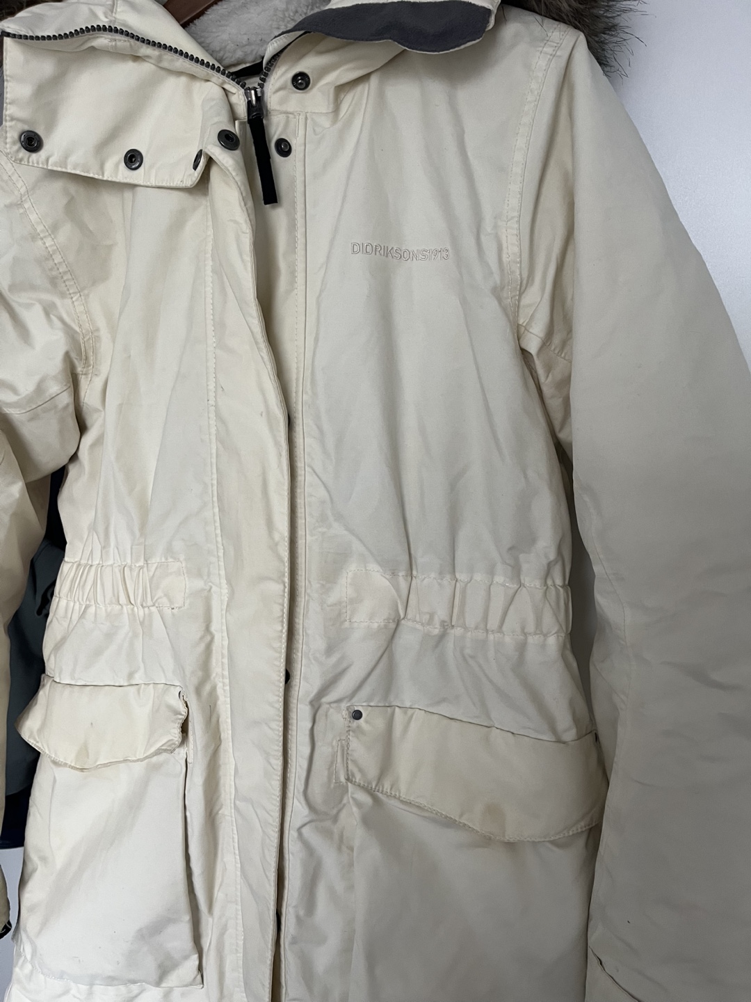 Didriksons Women's Parka - Size 40 - Off-White - photo 2