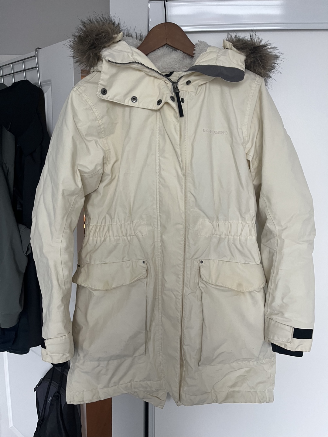Didriksons Women's Parka - Size 40 - Off-White