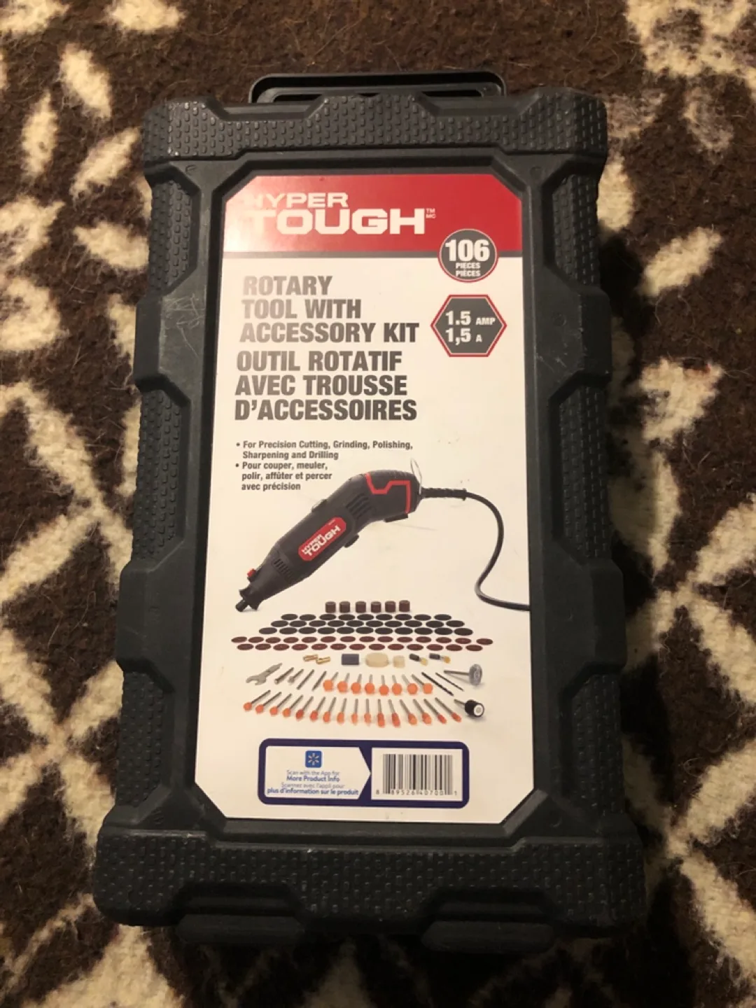 Hyper Tough 106-Piece Rotary Tool Accessory Kit thumbnail