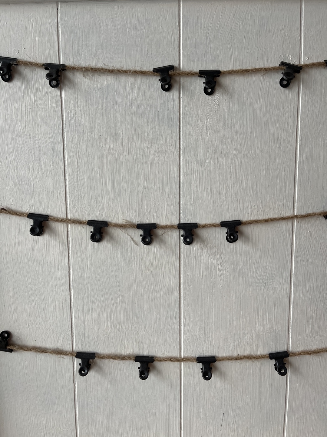 White Framed Photo Display Board with Clips - photo 2