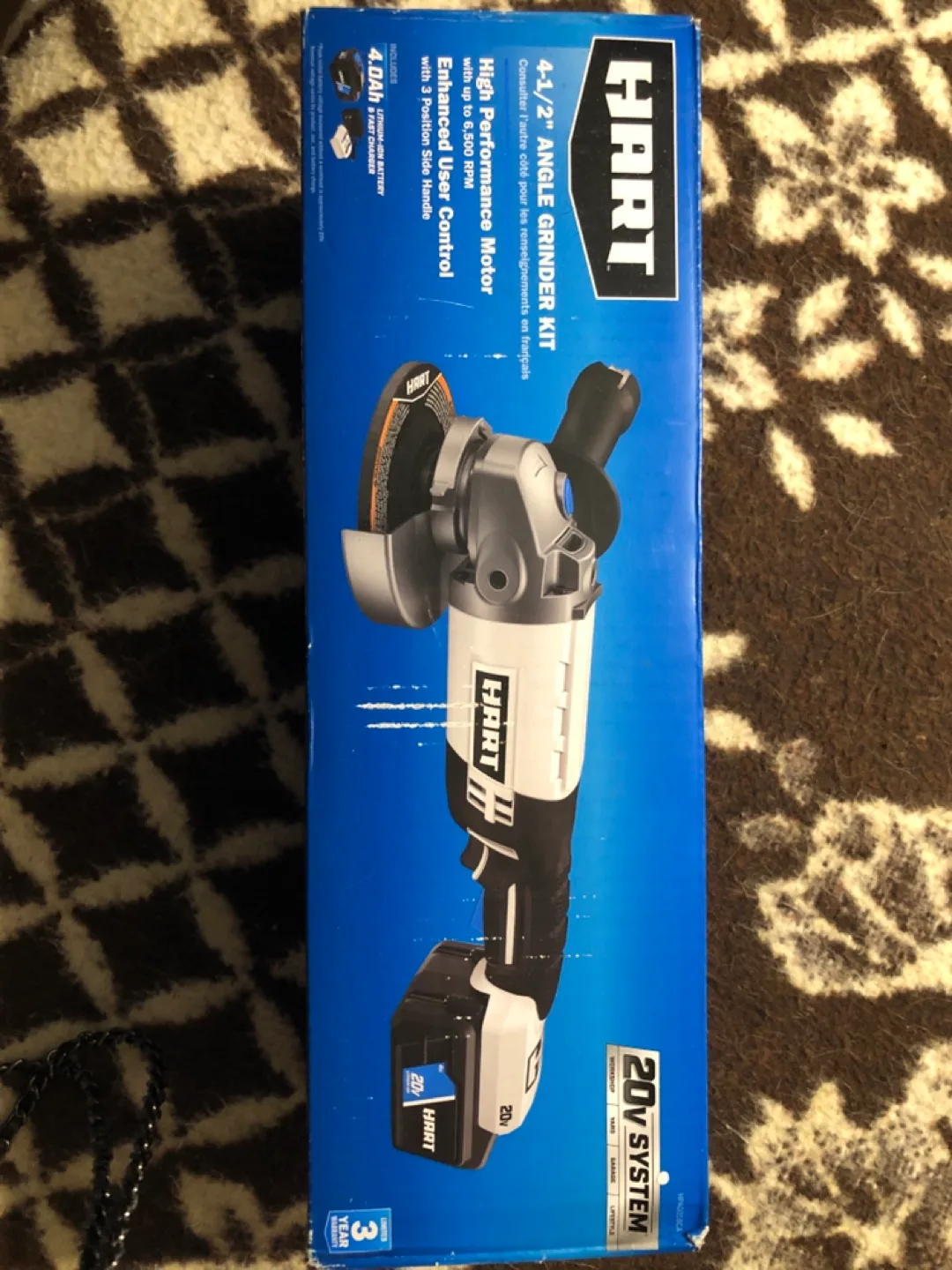 HART 4-1/2" Angle Grinder Kit - 20V System thumbnail