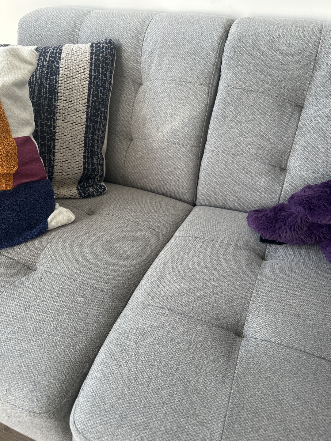 Grey Sectional Sofa with Ottoman - photo 3