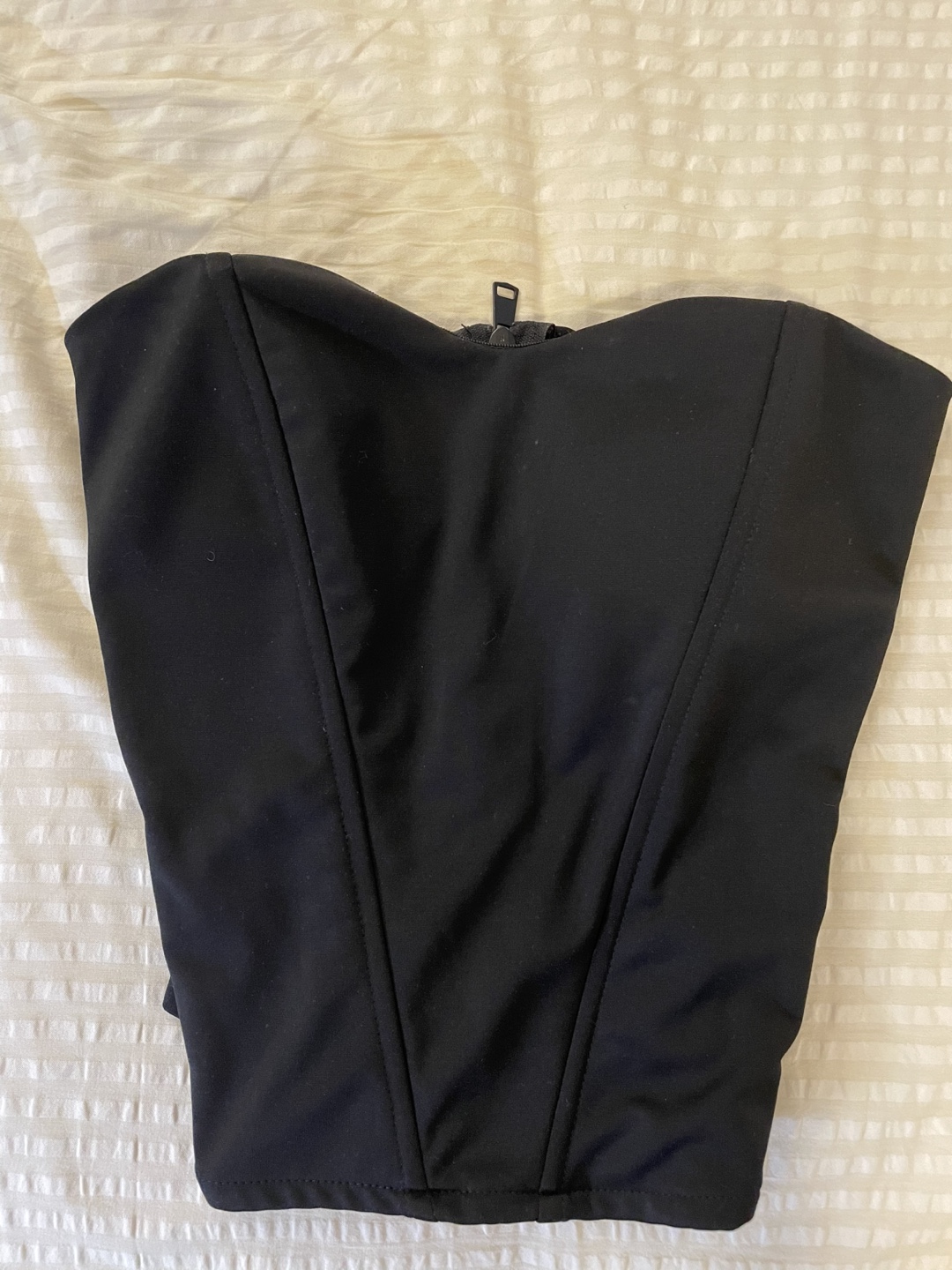 Black Corset Top and Skirt Set