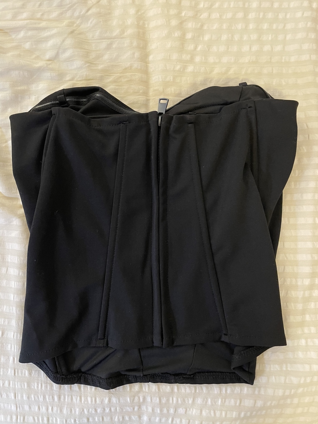 Black Corset Top and Skirt Set - photo 2