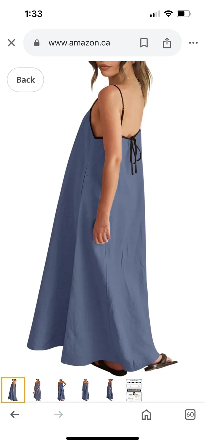 Senllen Women's Maxi Sundress - Size Small image indicator(2)