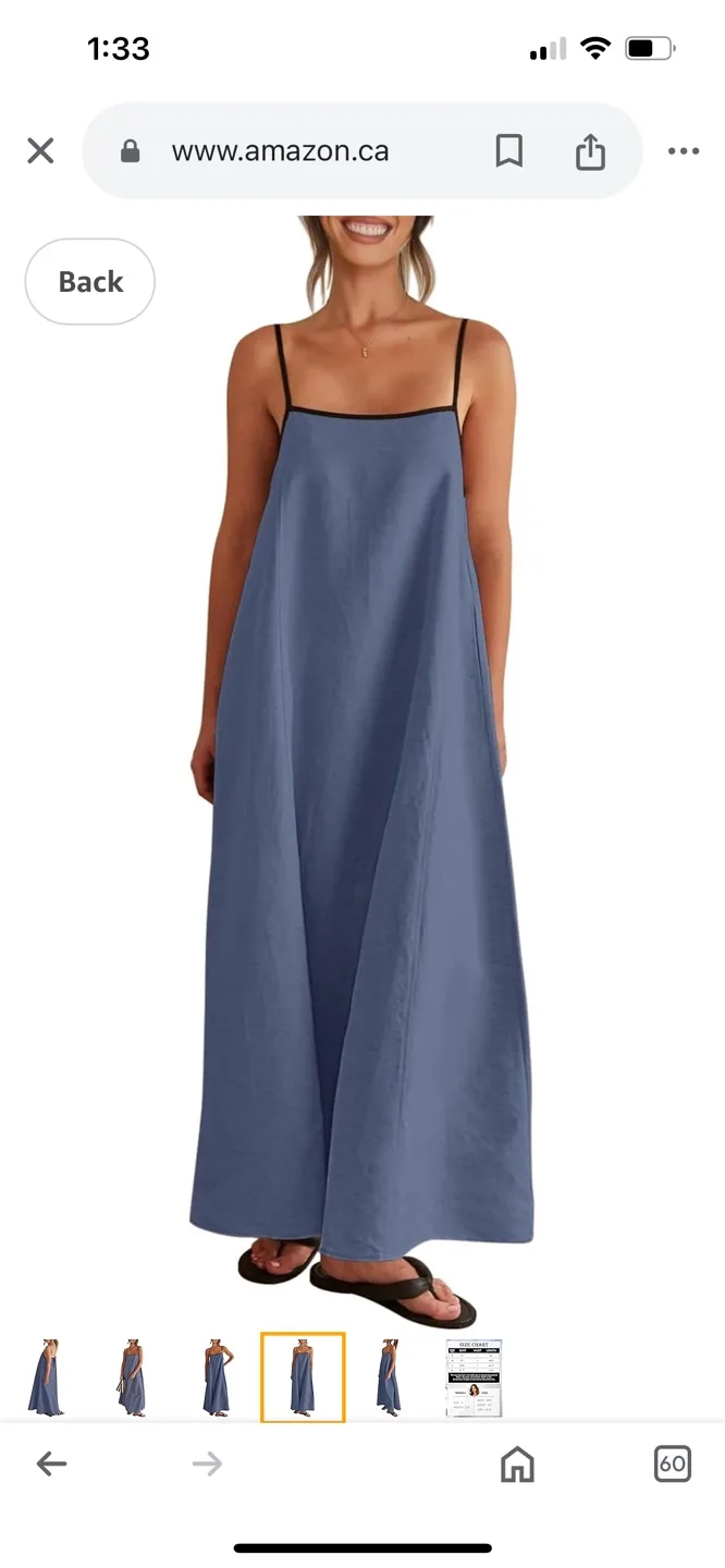 Senllen Women's Maxi Sundress - Size Small image indicator(4)